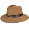 Stedman Wool Felt Velour Fedora In Camel