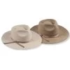 Stiff Brim Fedora In Earth Tones