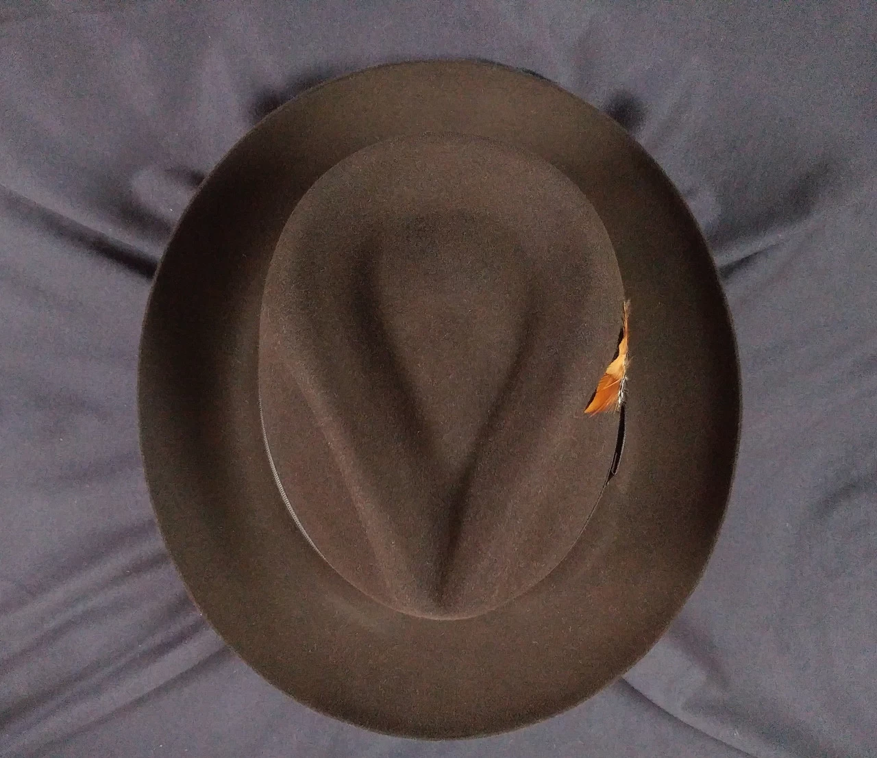 Fur Felt Fedora, "Downs" By Stetson In Cordova Brown - Image 4