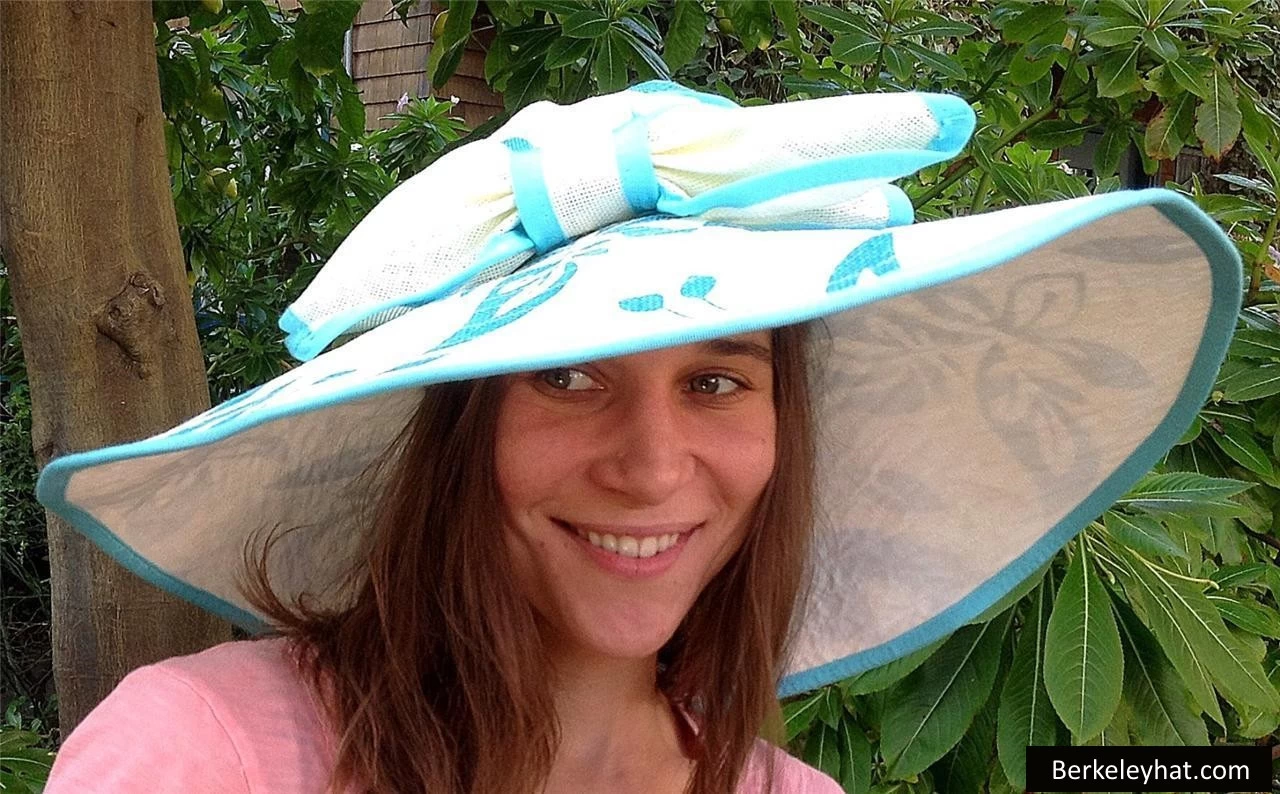 Women's Wide Brim Floral Print Sun Hat - Image 7