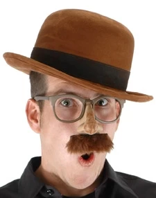 Brown Bowler Hat By ELOPE