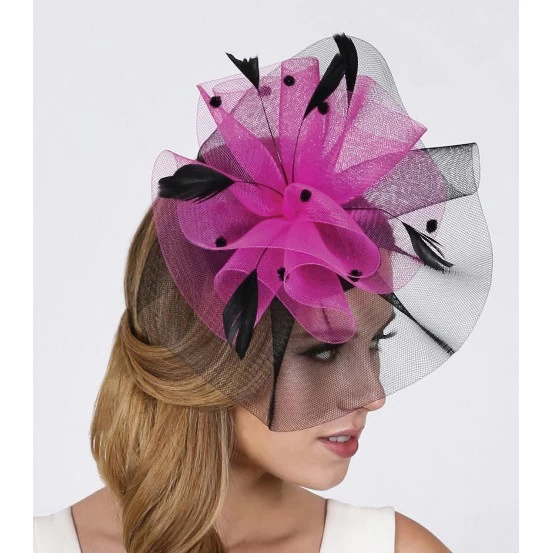 Contrasting Feather Fascinator