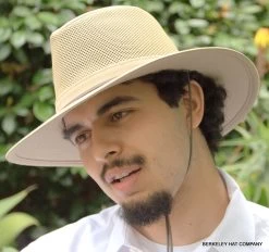 Cotton Aussie Hat, With Mesh Sided Crown