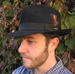 Fur Felt Fedora, "Downs" By Stetson