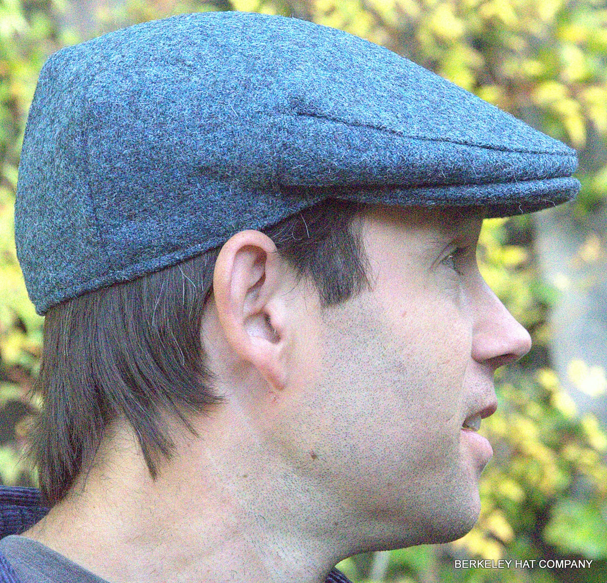 Harris Tweed Cap Blue Heather Ivy