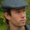 Irish Driving Cap, Charcoal Grey Heather