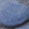 Irish Grey Herringbone Lambswool Flat Cap