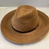 Crocheted Raffia W/ Leather Band - Berkeley Hat Company