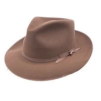 Stetson Stratoliner Fedora, Bound Regular In Brown
