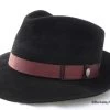 Stetson Lowell Fur Felt Fedora In Black