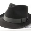 Stetson Lowell Fur Felt Fedora In Graphite