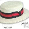 Straw Boater Hat, Skimmer