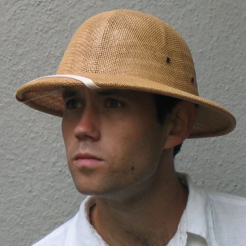 Straw Pith Helmet